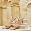Milliotandco Shoes Nurita Harith Havana Open Toe Heels (Beige)