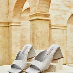 Milliotandco Nurita Harith Hanne Open Toe Heels (Smoke)