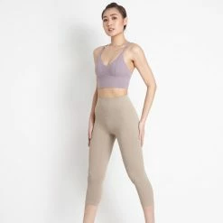 Milliotandco Emersyn Women Crop Length - Legging (Khaki) Activewear