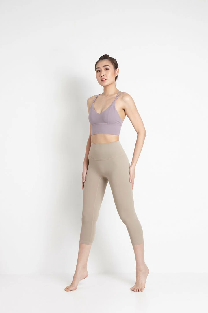 Milliotandco Emersyn Women Crop Length - Legging (Khaki) Activewear