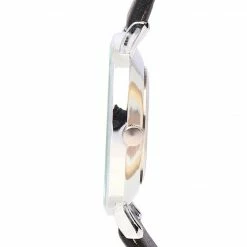 Milliotandco Accessories Mavis Silver Leather Strap Watch (Black)