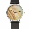Milliotandco Merry Silver Leather Strap Watch (Black) Accessories