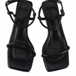 Milliotandco Metropolitan Open Toe Heels (Black) Shoes