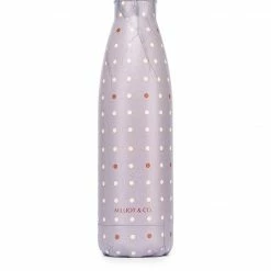 Milliot & Co Molly Vacuum Insulated Stainless Steel Thermal Water Bottle (Grey) The Home Edit