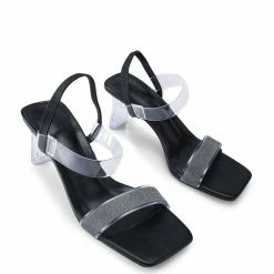 Milliotandco Night Out Open Toe Heels (Black) Shoes