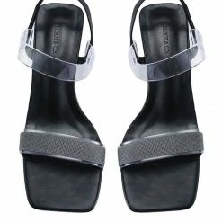 Milliotandco Night Out Open Toe Heels (Black) Shoes