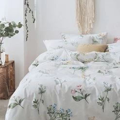 Milliotandco The Home Edit Olga Printed 4-pc Quilt Cover Set (Light Sea Green)