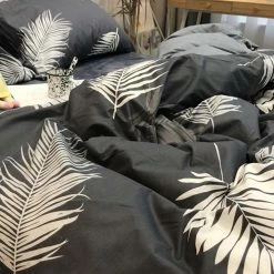 Milliotandco The Home Edit Rorik Printed 4-pc Quilt Cover Set (Black)