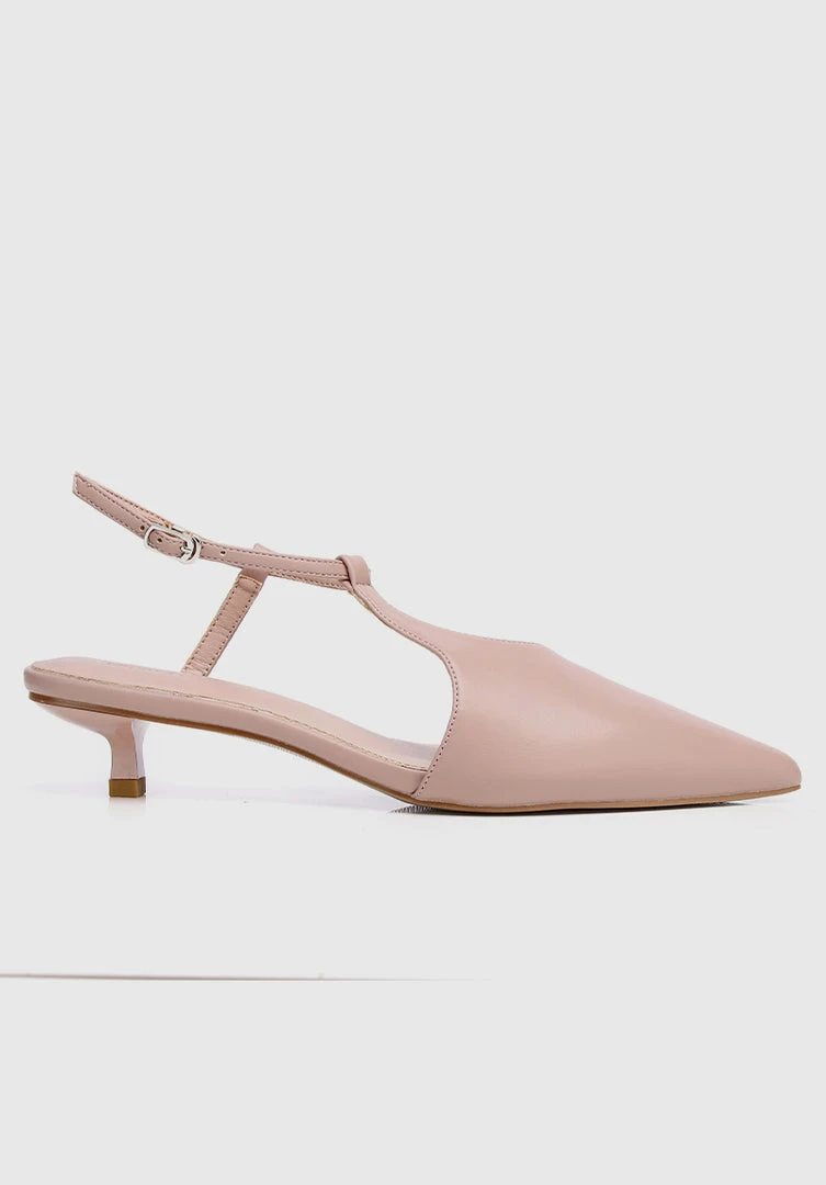 Milliot & Co Shoes Paris Pointed Toe Heels (Pink)
