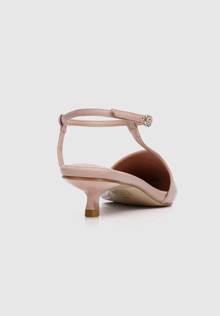 Milliot & Co Shoes Paris Pointed Toe Heels (Pink)