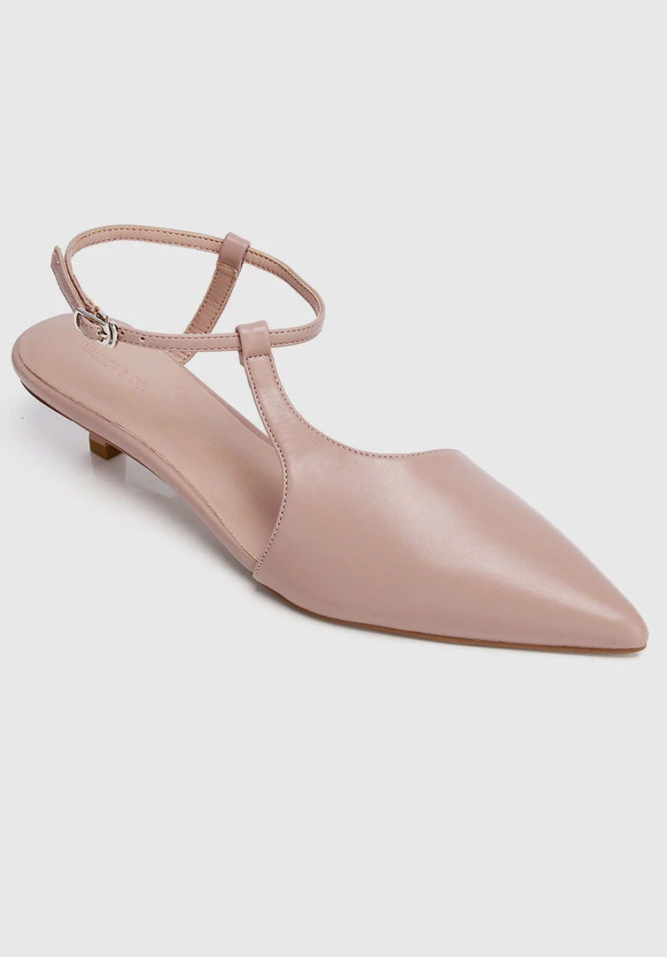 Milliot & Co Shoes Paris Pointed Toe Heels (Pink)