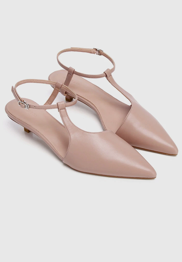 Milliot & Co Shoes Paris Pointed Toe Heels (Pink)