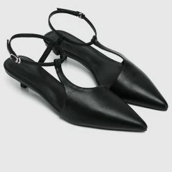 Milliot & Co Shoes Paris Pointed Toe Heels (Black)