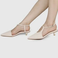 Milliotandco Paris Pointed Toe Heels (White)