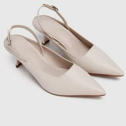 Milliot & Co Charmaine Pointed Toe Heels (Nude) Shoes