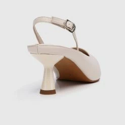 Milliot & Co Charmaine Pointed Toe Heels (Nude) Shoes