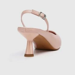 Milliot & Co Shoes Charmaine Pointed Toe Heels (Beige)