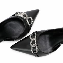 Milliot & Co Angie Pointed Toe Heels (Black)