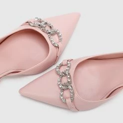 Milliot & Co Angie Pointed Toe Heels (Pink)