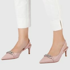Milliot & Co Angie Pointed Toe Heels (Pink)