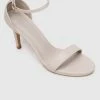 Milliot & Co Lindsay Open Toe Heels (White) Shoes