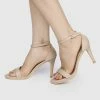 Milliot & Co Lindsay Open Toe Heels (Tan) Shoes