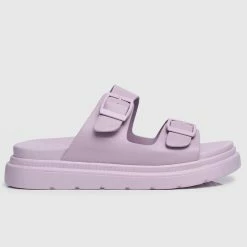 Milliot & Co Shoes Kendall Open Toe Sandals & Flip Flops (Thistle)