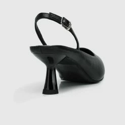 Milliot & Co Charmaine Pointed Toe Heels (Black) Shoes