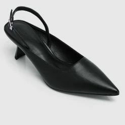 Milliot & Co Charmaine Pointed Toe Heels (Black) Shoes