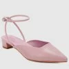 Milliot & Co Valencia Pointed Toe Ballerina & Flats (Thistle) Shoes