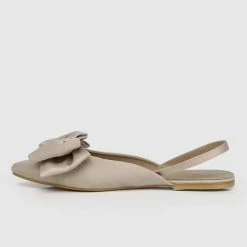 Milliot & Co Shoes Fay Pointed Toe Ballerina & Flats (Nude)