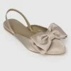 Milliot & Co Shoes Fay Pointed Toe Ballerina & Flats (Nude)