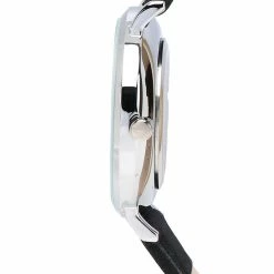 Milliot & Co PU Strap Watches Louis Silver Pu Strap Watch (Black)