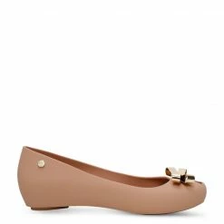Milliot & Co Shoes Sundae Peep Toe Jelly Ballerina Flats (Pink)