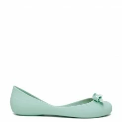 Milliot & Co Sweetie Rounded Toe Jelly Ballerina Flats (Light Green) Shoes