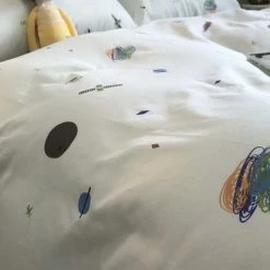 Milliotandco Tia Printed 4-pc Quilt Cover Set (White) The Home Edit