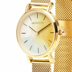 Milliotandco Accessories Tinker Gold Mesh Strap Watch (Gold)