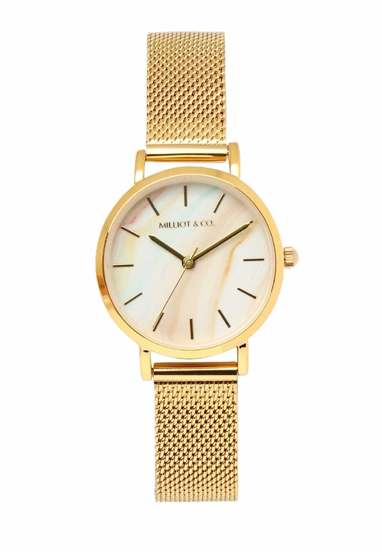 Milliotandco Trixie Gold Mesh Strap Watch (Gold) Accessories