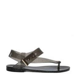 Milliot & Co Twinkie T-Strap Jelly Sandals (Black) Shoes