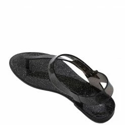 Milliot & Co Twinkie T-Strap Jelly Sandals (Black) Shoes