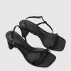 Milliotandco Wonderland Open Toe Heels (Black) Shoes