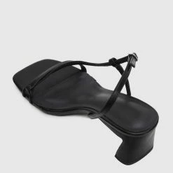 Milliotandco Wonderland Open Toe Heels (Black) Shoes