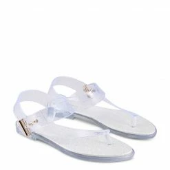 Milliot & Co Yummy T-Strap Jelly Sandals (Clear)