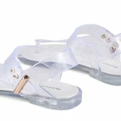 Milliot & Co Yummy T-Strap Jelly Sandals (Clear)